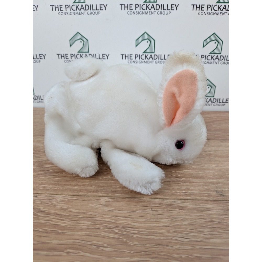 Folkmanis Folktails White Rabbit Hand Puppet Vintage Plush Bunny Korea
